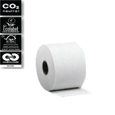 Satino Black Toiletpapier compactrol wit 2 laags, 100 meter, 24x1 rol.