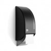Satino Black toiletroldispenser voor 2 rollen, gerecycled kunststof, mat zwart. 
